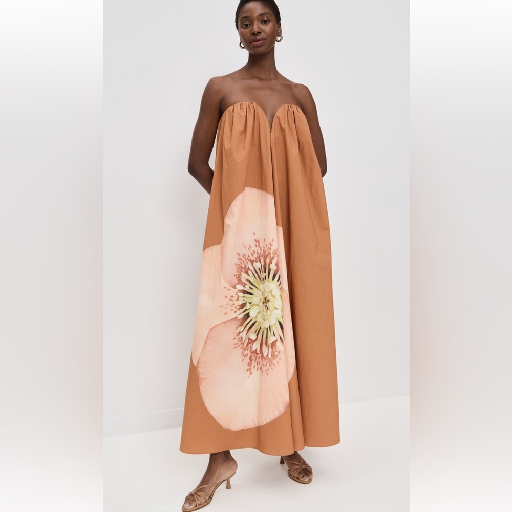 Shiloh Maxi Dress in Tangerine Rose